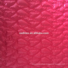 quilted thermal fabric,100% polyester embroidered fabric for winter colth